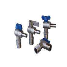 Hot Selling high quality quick open stainless steel square angle valve reasonable price 3 way angle water  valve